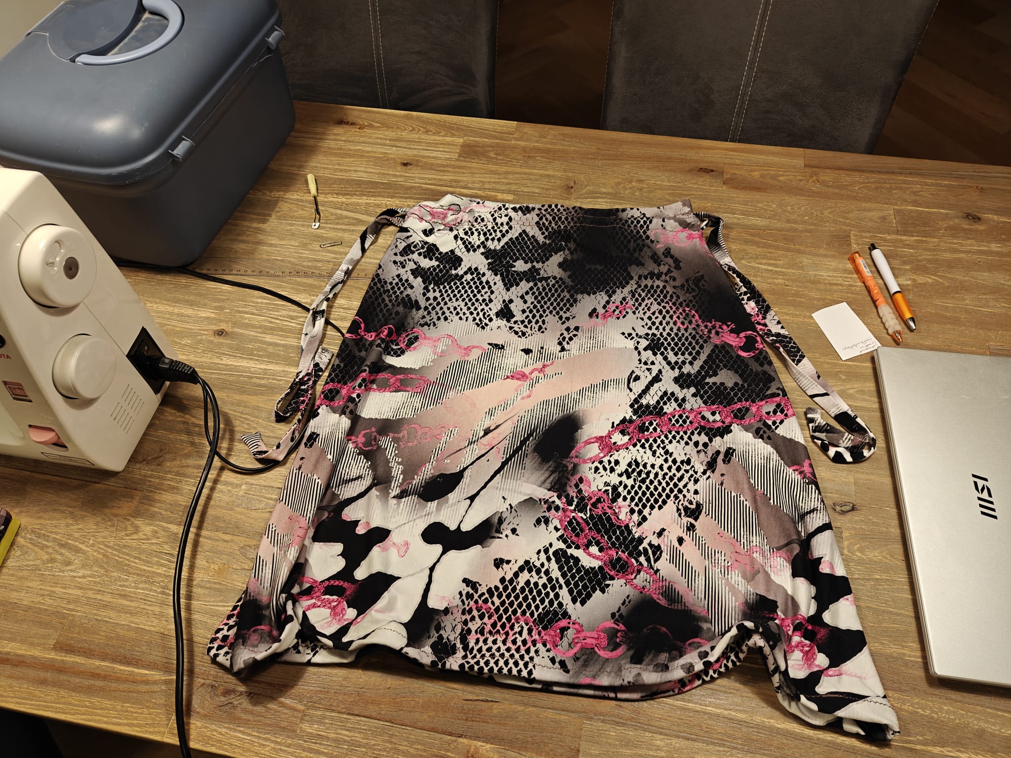 Photo of the finished skirt