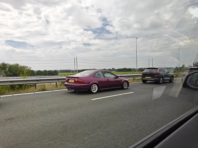 Purple car!
